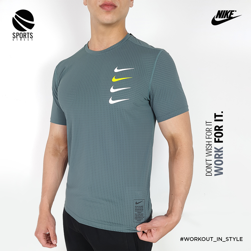 Nike holes 3001 Light Green Training Shirt